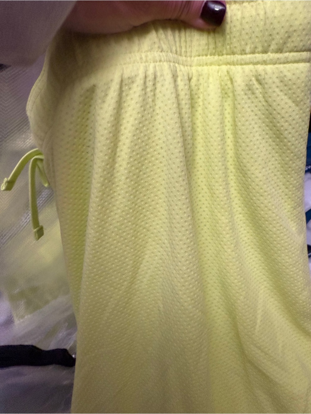 Athletic Works Neon Yellow/Lime Drawstring Mesh Basketball Shorts Men’s M NEW - Picture 6 of 14